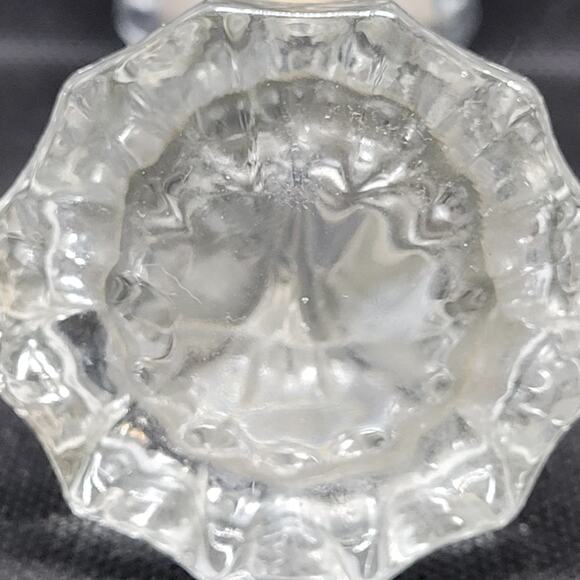 Mid-Century Clear Glass Doorknob Set – Chic Cottagecore Vintage Hardware - Picture 8 of 9